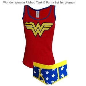 🐝 Ribbed Tank and panty set - sleepwear-size Lg